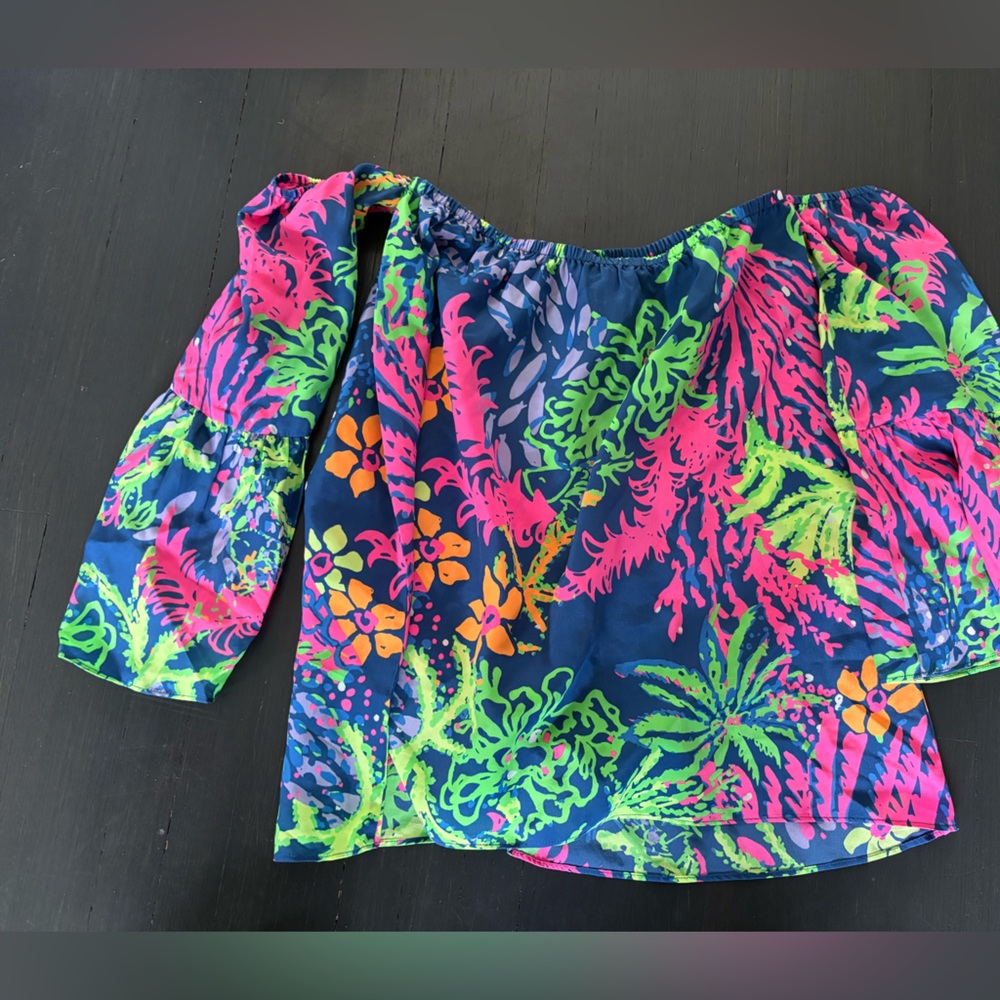 Lilly Pulitzer Sanilla Silk Top (XS)